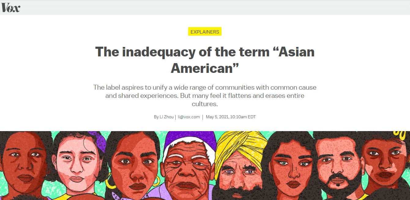 The Inadequacy of the Term “Asian American”