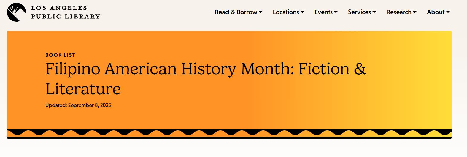 Book List: Filipino American History Month: Fiction & Literature | LA Public Library