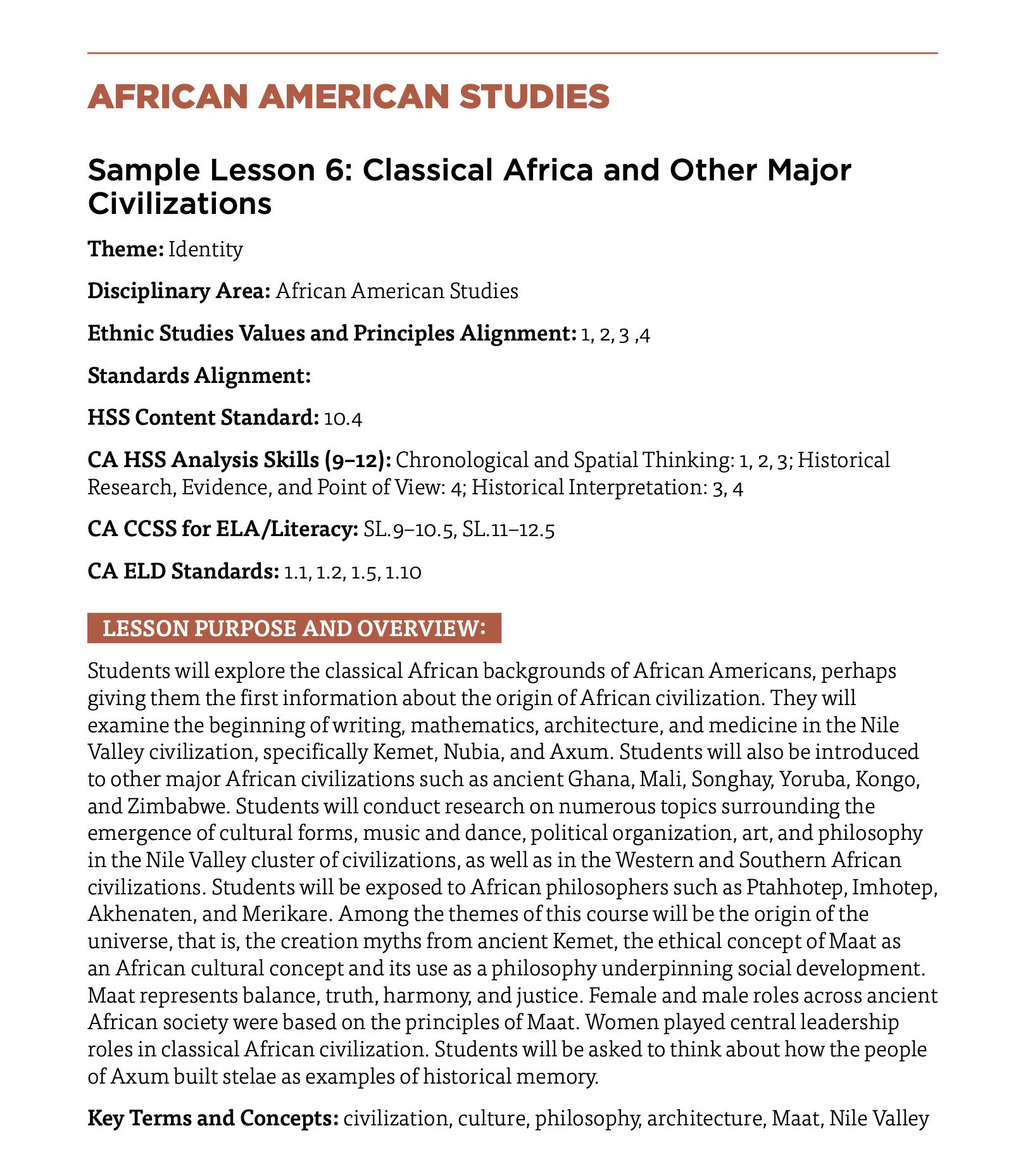 Lesson 06: Classical Africa and Other Major Civilizations
