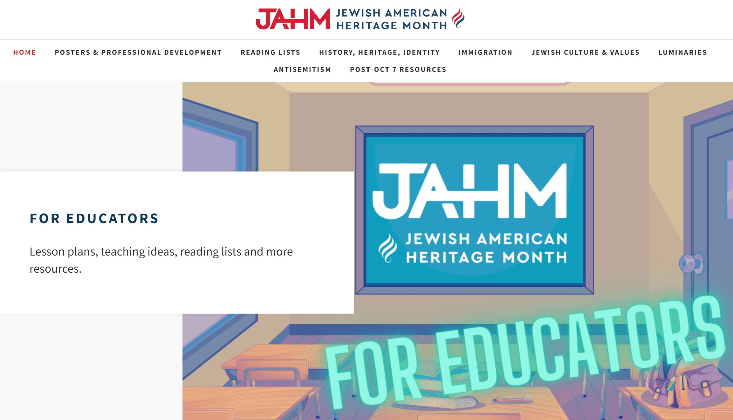 Jewish American Heritage Month (JAHM)