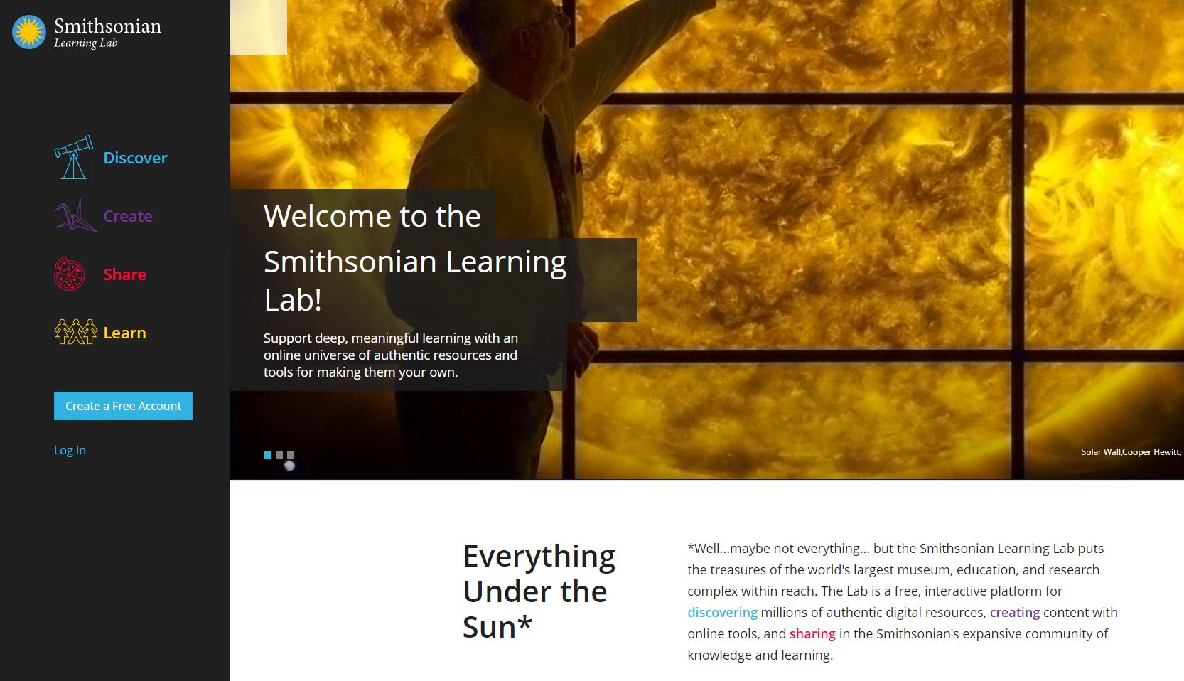 The Smithsonian Learning Lab