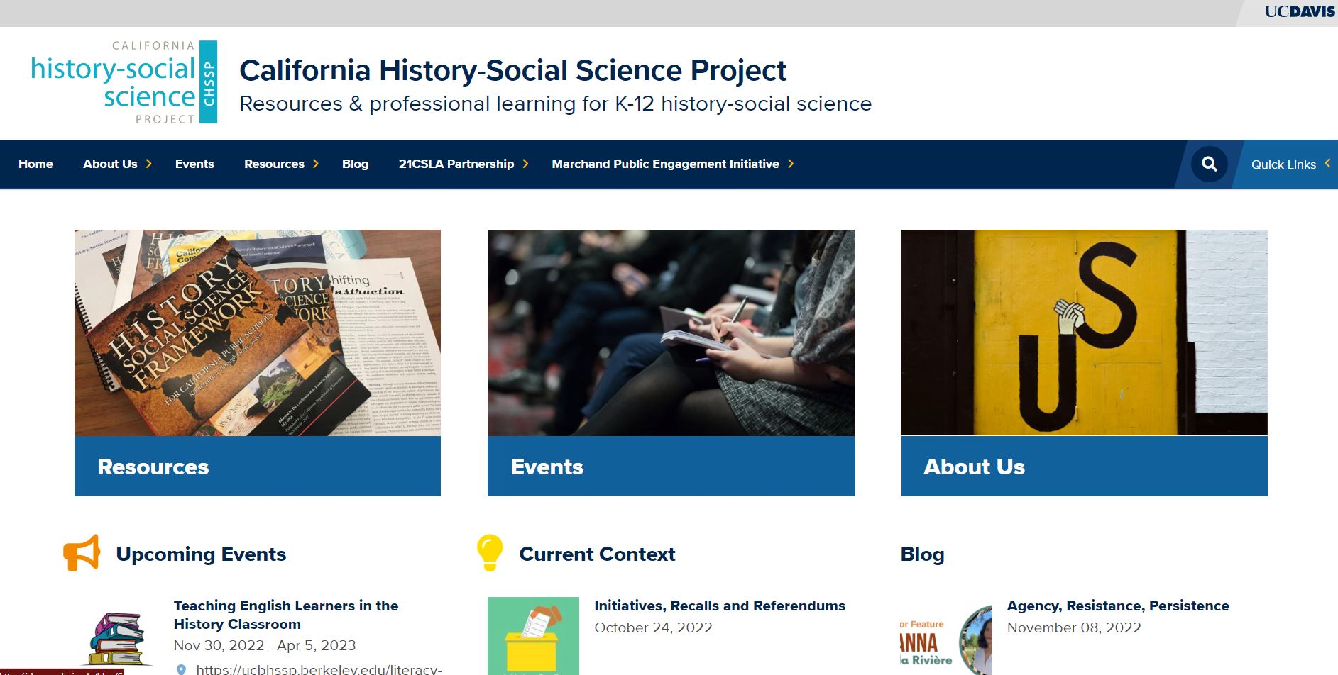California History-Social Science Project (UC Davis)