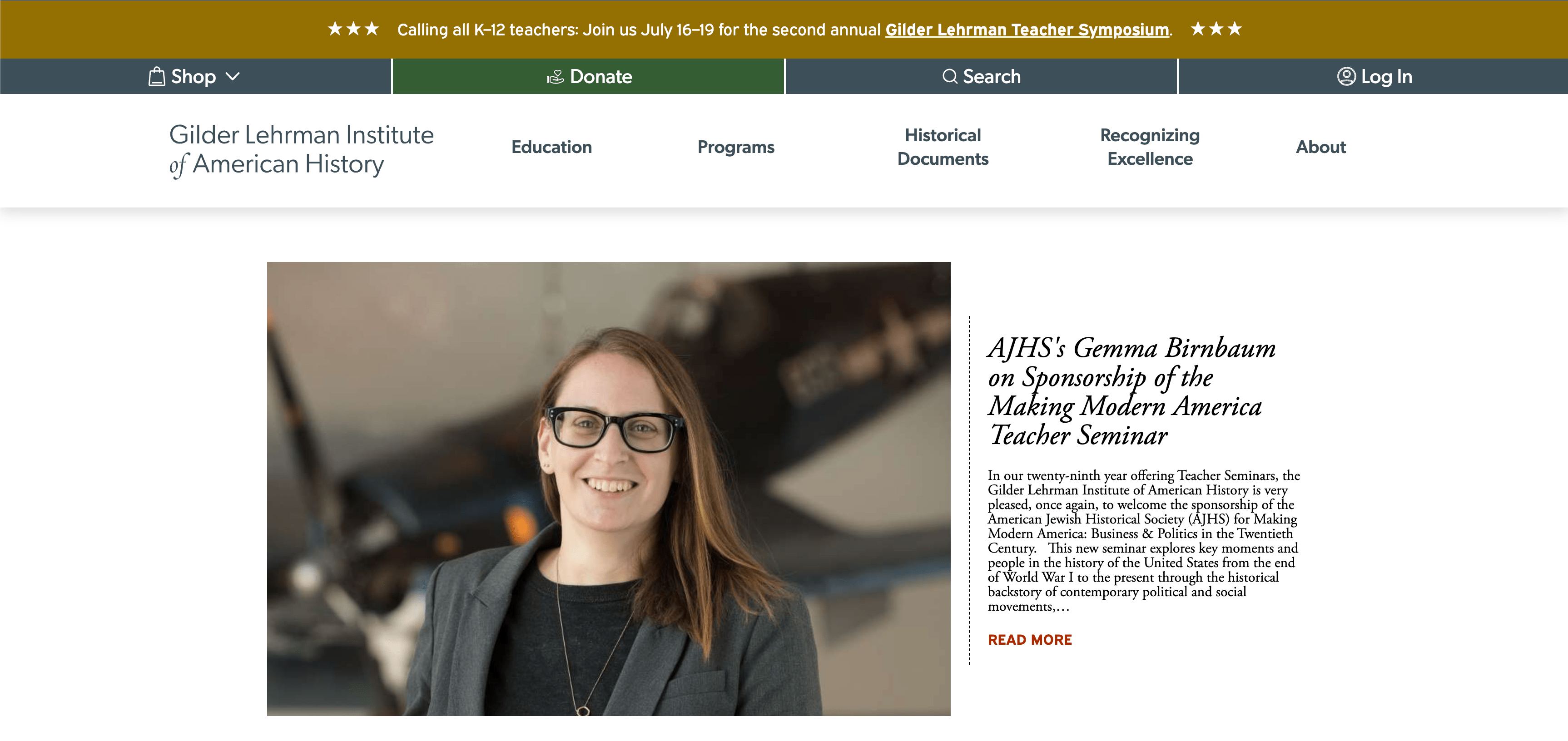 The Gilder Lehrman Institute of American History