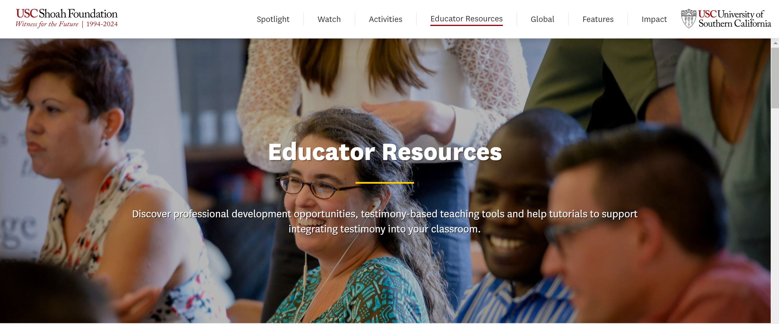 USC Shoah Foundation IWitness