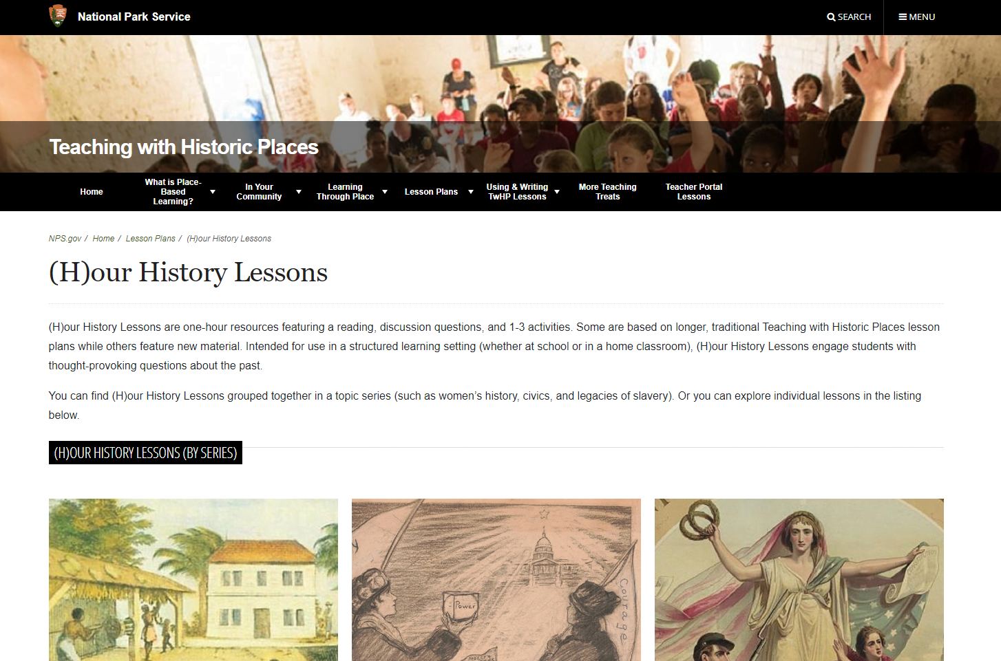 National Park Service – Teaching with Historic Places