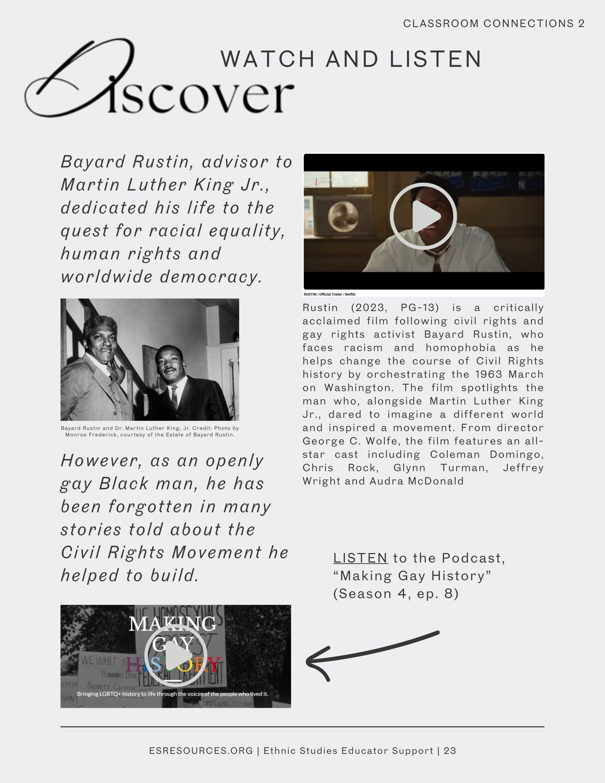 Making Gay History & the 1963 March on Washington – Bayard Rustin