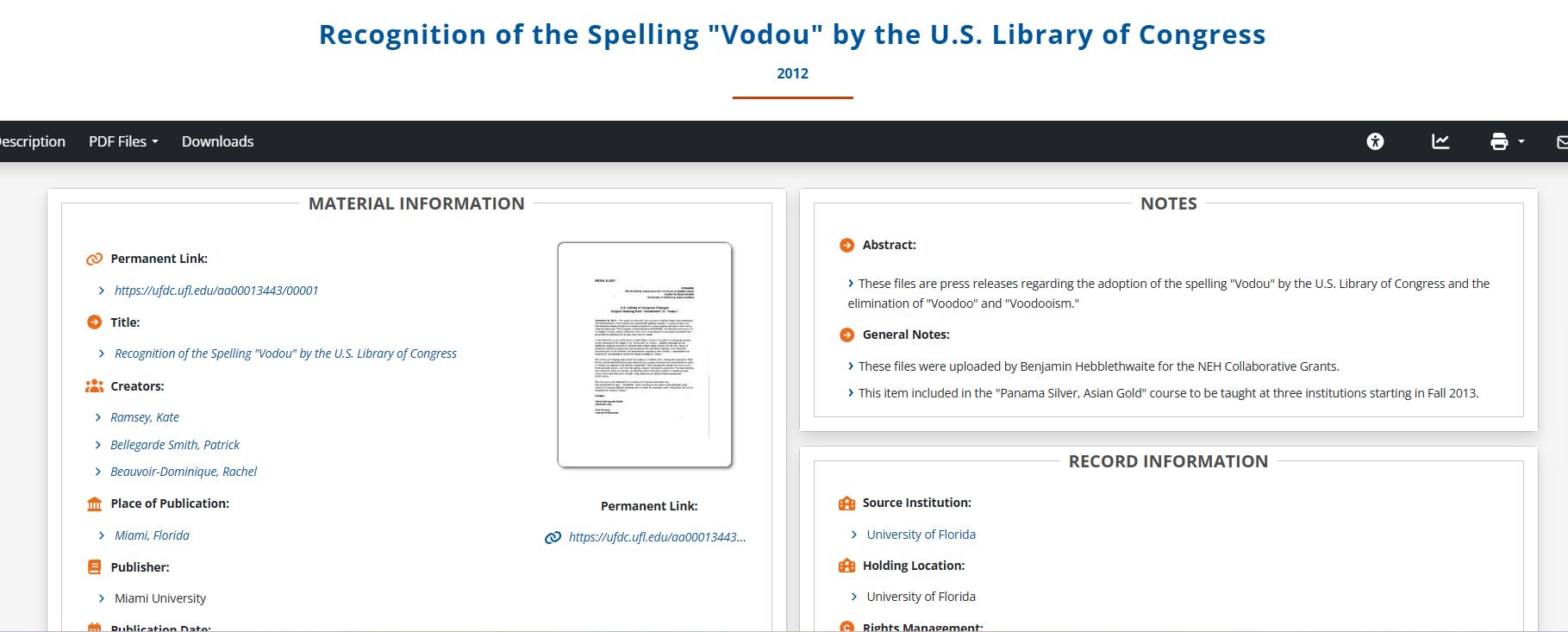 From Voodoo to Vodou