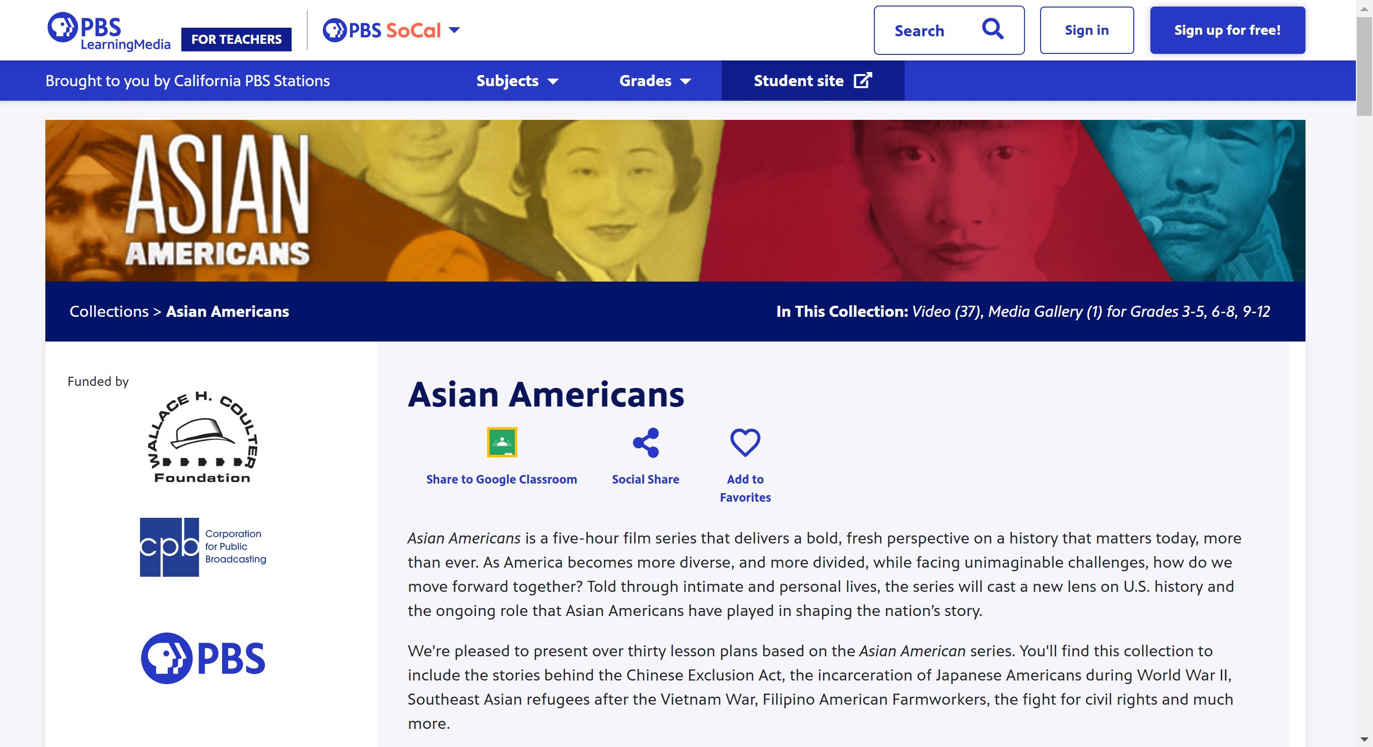 PBS: The Asian American Experience