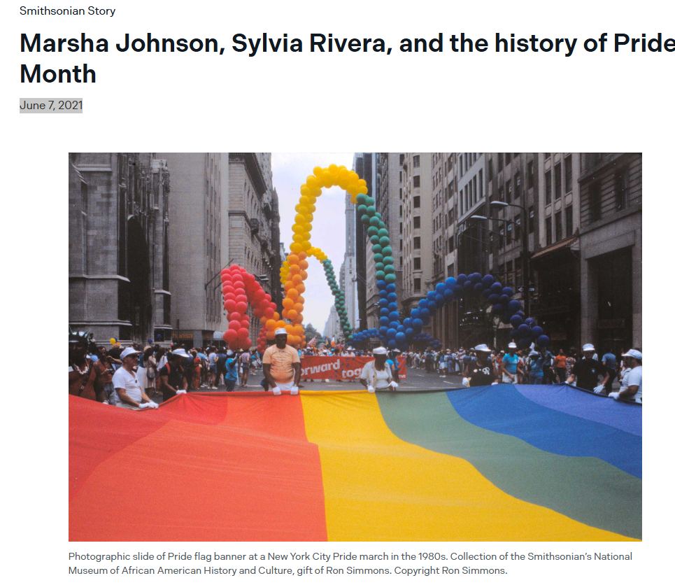 Marsha Johnson, Sylvia Rivera, and the history of Pride Month | Smithsonian Story