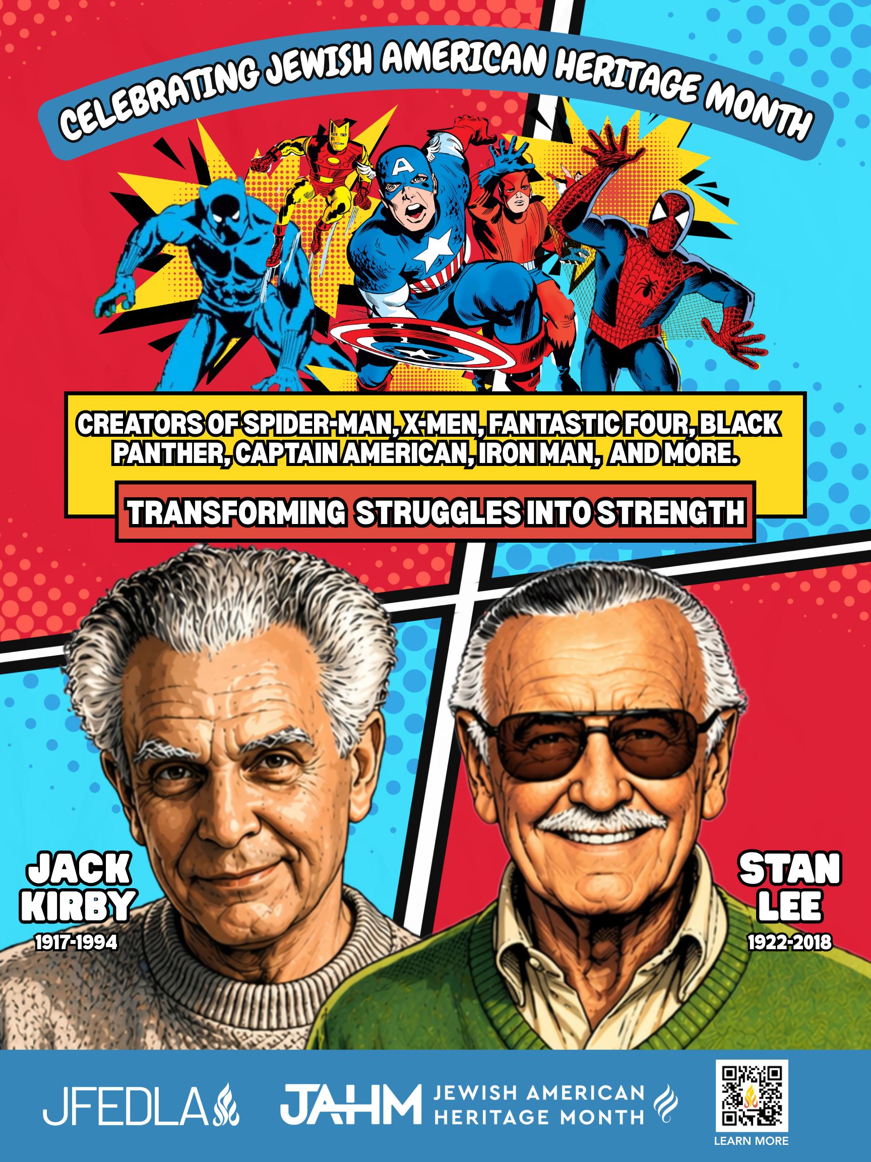 Stan Lee & Jack Kirby, Superheroes as Social Commentary – JAHM Classroom Poster Series (Free Download)