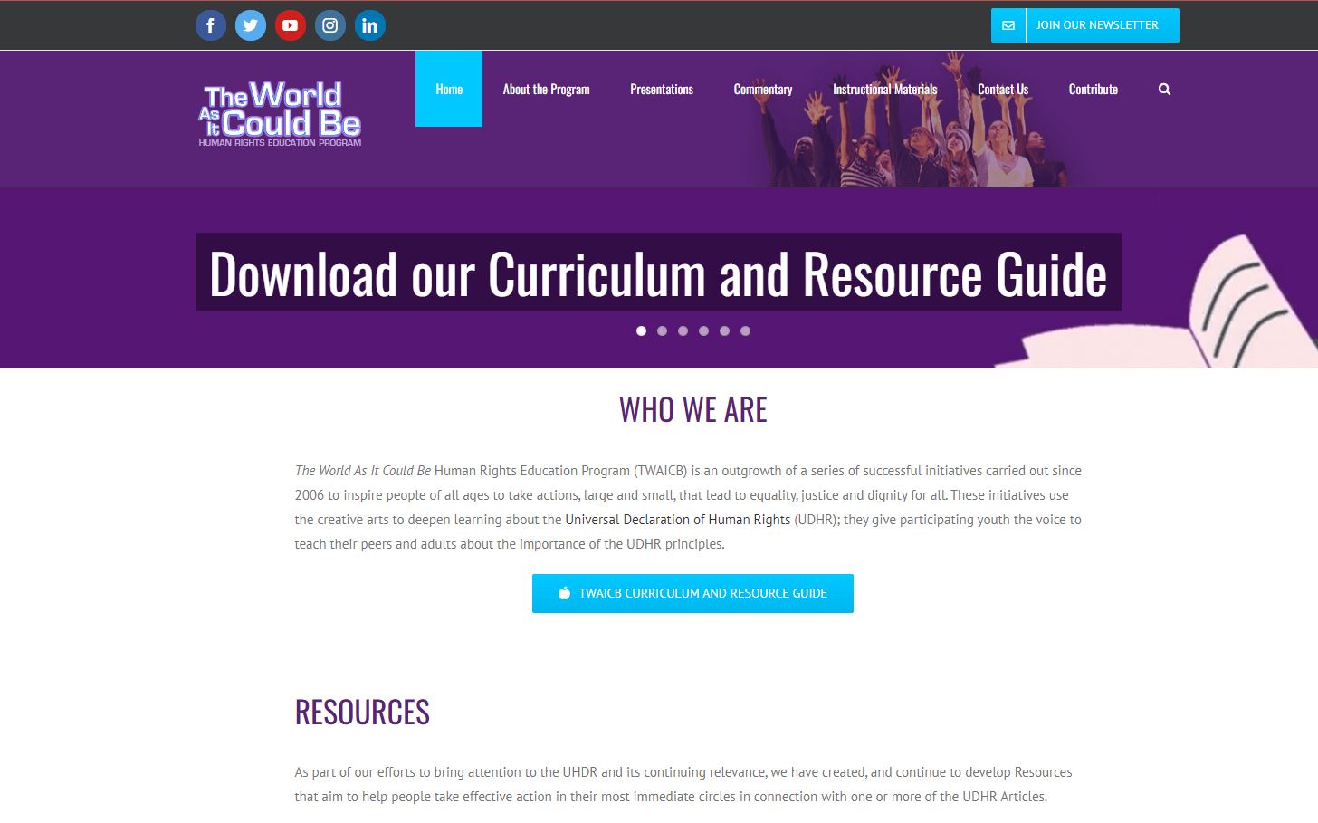 The World As it Could Be – Human Rights Education Program