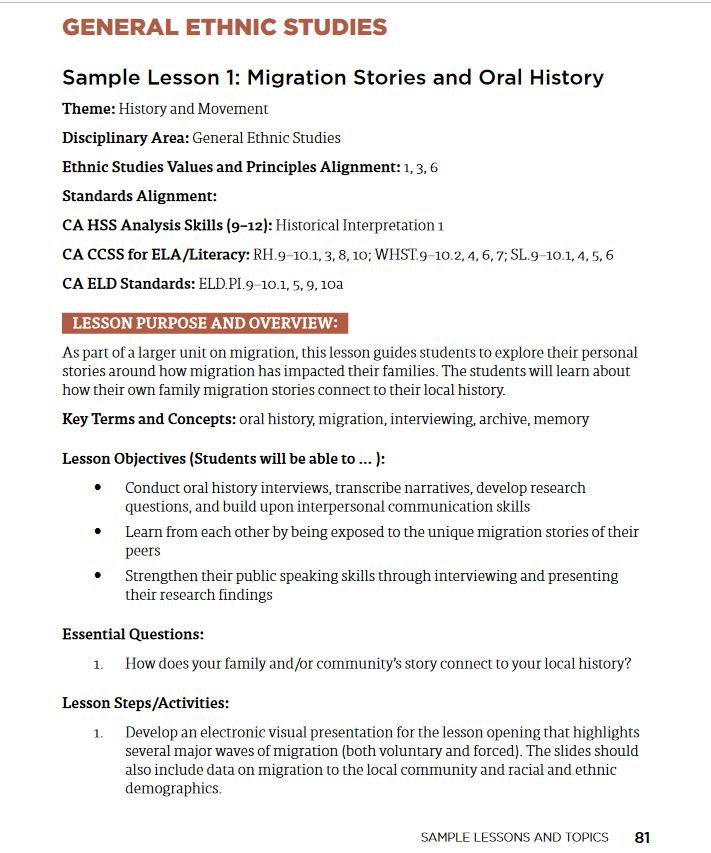Lesson 01: Migration Stories and Oral History