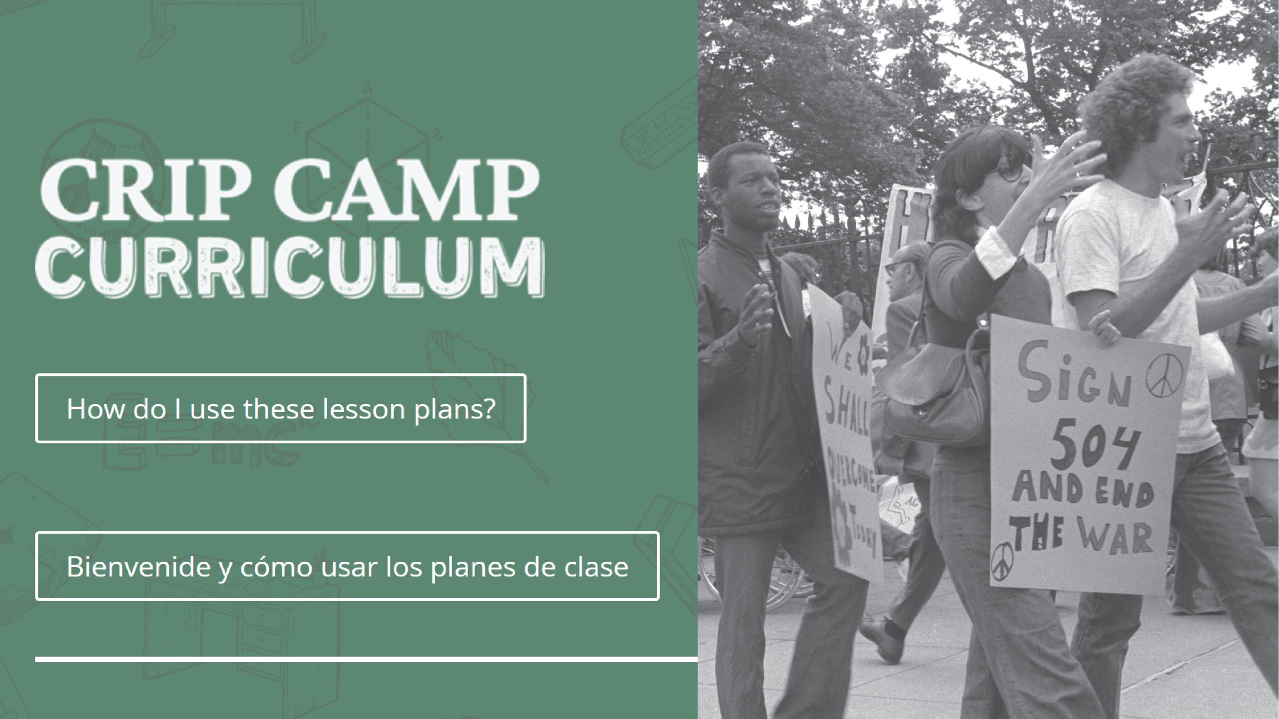 Disability Documentary Lesson Plans – Crip Camp (Spanish & English)