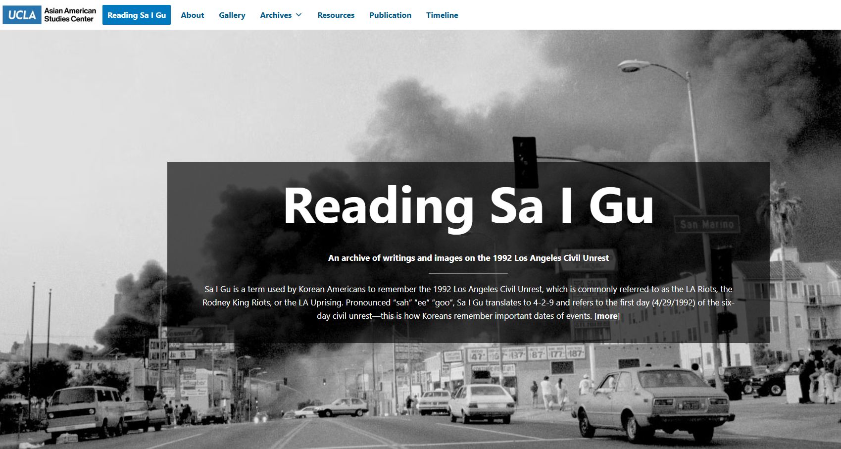 Reading Sa I Gu | An archive of writings and images on the 1992 Los Angeles Civil Unrest