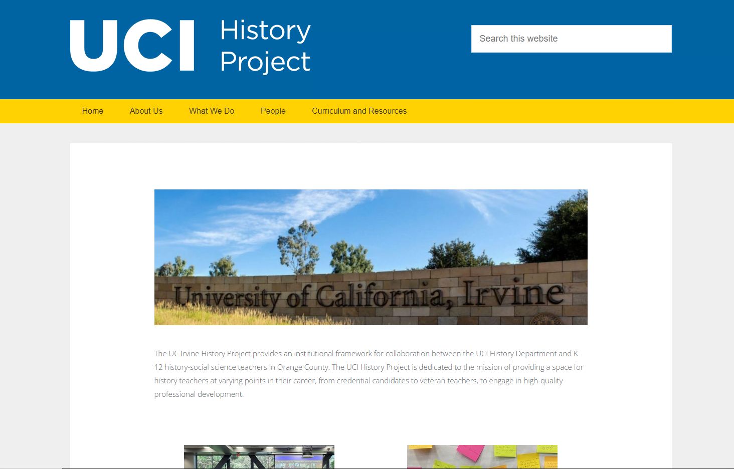 UCI History Project